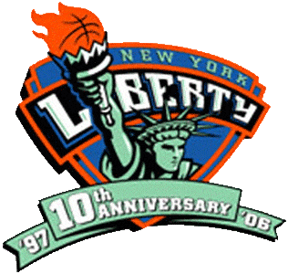New York Liberty 2006 Anniversary Logo iron on heat transfer